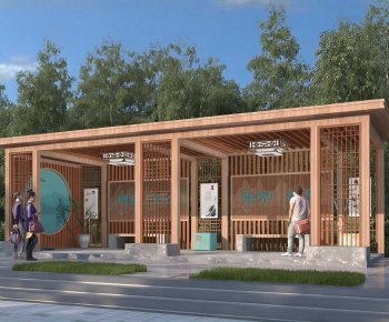 New Chinese Style Building Appearance-ID:923877957