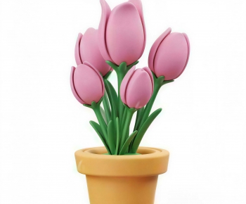 Modern Potted Green Plant-ID:928884037