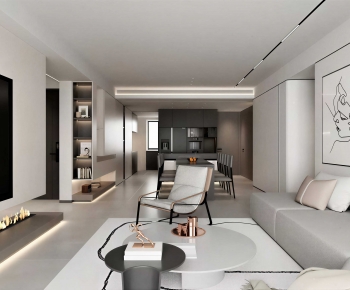 Modern A Living Room-ID:370843892