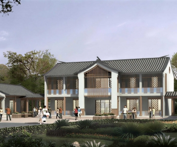 New Chinese Style Courtyard/landscape-ID:416913996