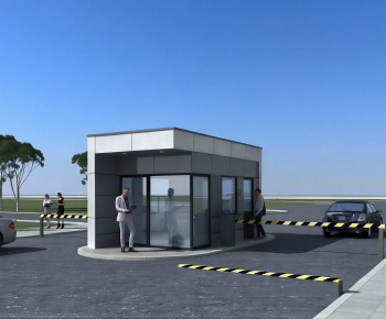 Modern Security Booth-ID:849481119