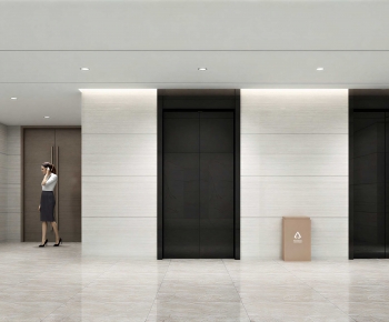 Modern Office Elevator Hall-ID:770051964