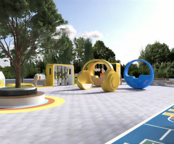 Modern Park Landscape-ID:322998058