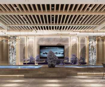 New Chinese Style Lobby Hall-ID:489769083