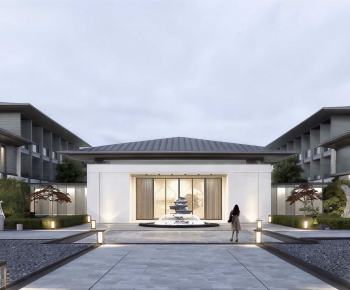 New Chinese Style Courtyard/landscape-ID:998066903