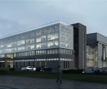 Modern Appearance Of Commercial Building-ID:632246976