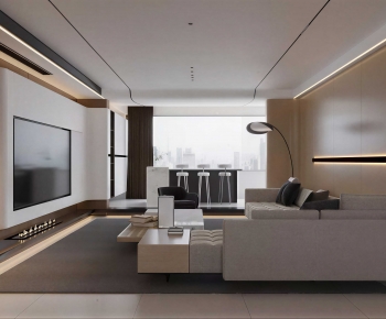 Modern A Living Room-ID:504754071