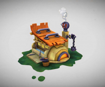 Modern Cartoon House-ID:845168111