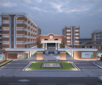 Modern School Building-ID:909440528