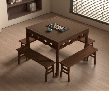 New Chinese Style Tea Tables And Chairs-ID:357968097