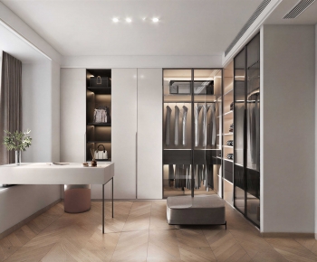 Modern Clothes Storage Area-ID:622355941