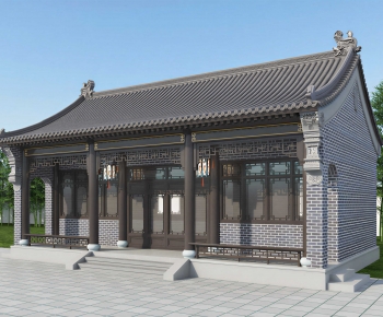 Chinese Style Ancient Architectural Buildings-ID:304840092