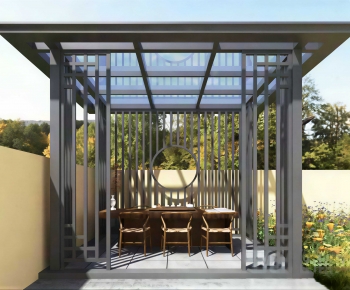 New Chinese Style Glass Sun Room-ID:342051037