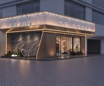 Modern Facade Element-ID:545892954