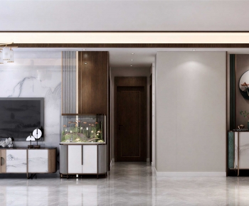 New Chinese Style A Living Room-ID:623439071