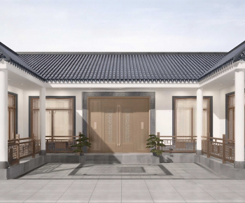 New Chinese Style Courtyard/landscape-ID:746488096
