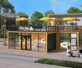 Modern Appearance Of Commercial Building-ID:308326964