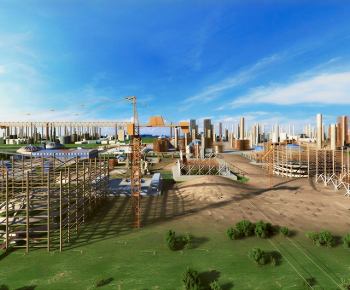 Modern Architectural Bird's-eye View Planning-ID:229264021