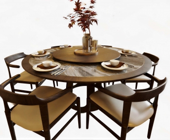 New Chinese Style Dining Table And Chairs-ID:794296038