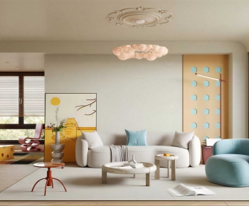 Modern A Living Room-ID:715818882