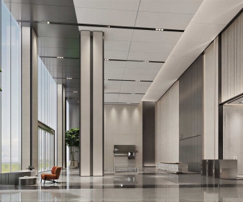 Modern Office Reception Desk-ID:889889009