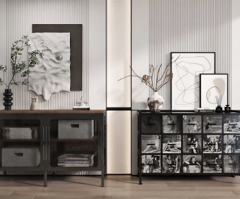 Industrial Style Side Cabinet-ID:216320045