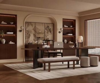 New Chinese Style Chinese Style Study Space-ID:435679072