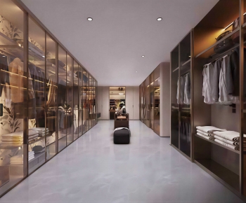 Modern Clothes Storage Area-ID:153242119