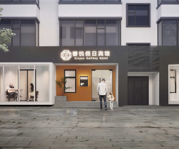 Modern Facade Element-ID:344231187