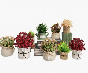 Modern Potted Green Plant-ID:416739946