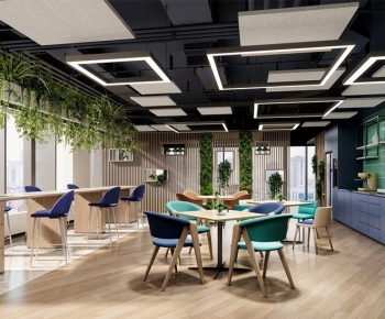 Modern Office Tea Room-ID:648032903