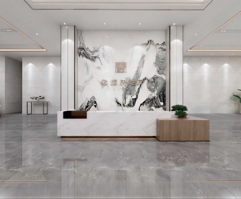 Modern Office Reception Desk-ID:413472899