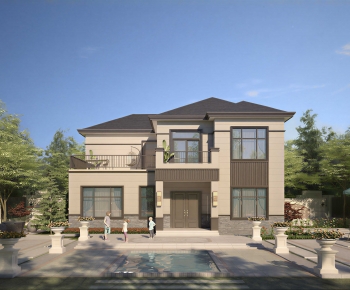 New Chinese Style Detached Villa-ID:642031913