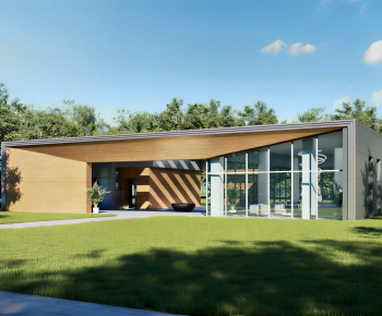 Modern Building Appearance-ID:343725928