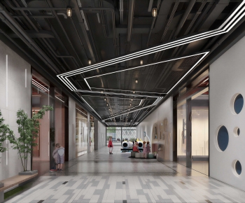 Modern Corridor/elevator Hall-ID:593122013