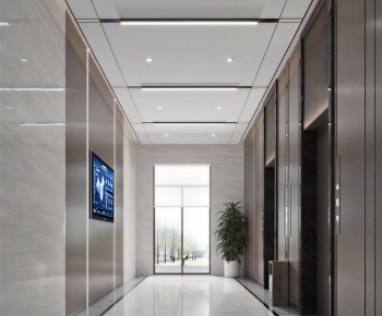 Modern Corridor/elevator Hall-ID:555341013