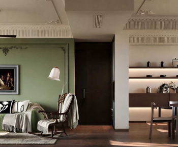 French Style A Living Room-ID:967932947