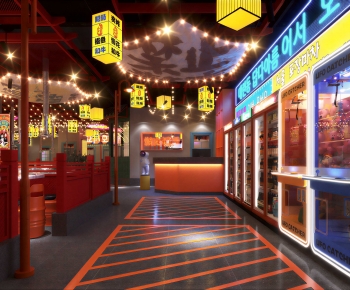 Modern Barbecue Restaurant-ID:581820049