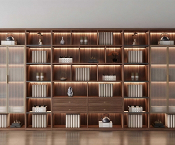 New Chinese Style Bookcase-ID:299237977