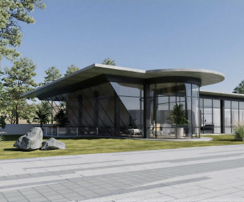 Modern Appearance Of Commercial Building-ID:991502053