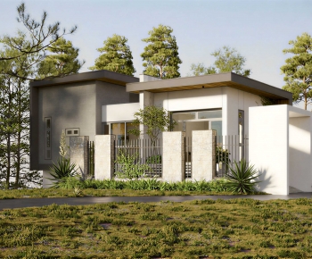 Simple European Style Residential Building-ID:516742944