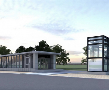 Modern Facade Element-ID:352710019