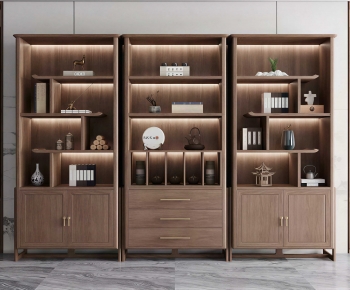 New Chinese Style Bookcase-ID:460599906