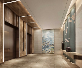 New Chinese Style Corridor/elevator Hall-ID:702955019