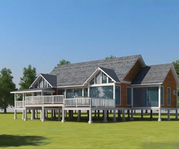 Modern Idyllic Style Building Appearance-ID:660393957