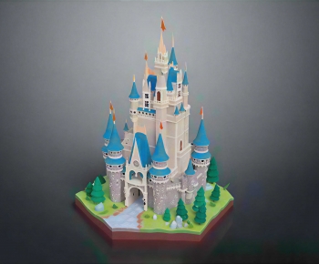 European Style Cartoon House-ID:810859233