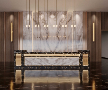 Modern Office Reception Desk-ID:562845956