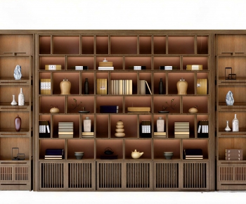 New Chinese Style Chinese Style Bookcase-ID:481535911