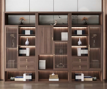 New Chinese Style Bookcase-ID:462632895