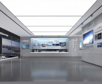Modern Exhibition Hall-ID:348762041